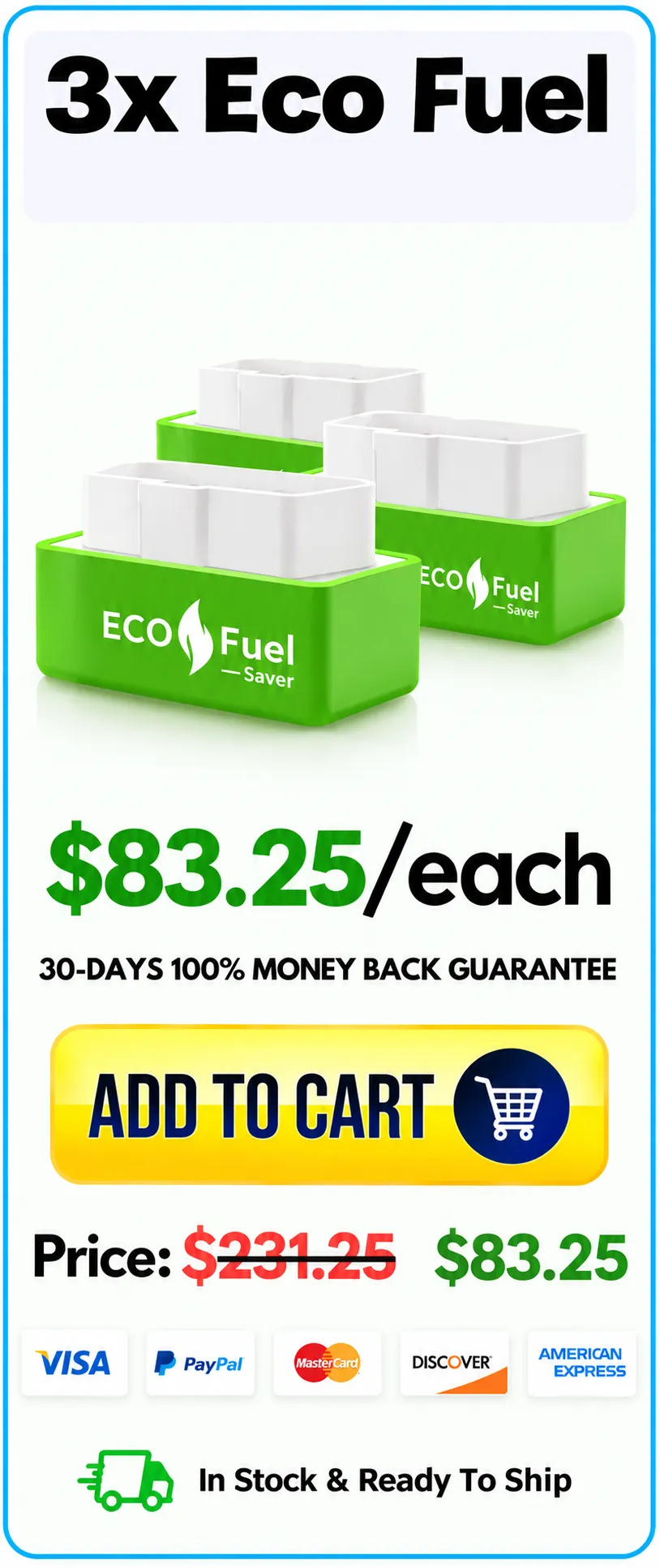Eco Fuel Saver 3x package